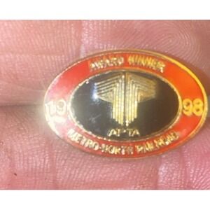 Vintage 1998 Metro North Railroad APTA Award‎ Winner Lapel Pin